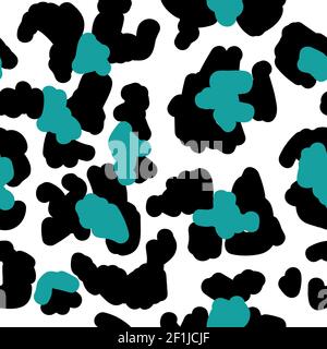 Leopard or cheetah print seamless pattern vector Stock Vector