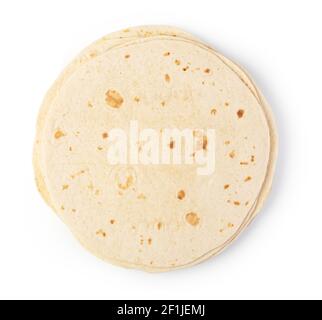 Plain tortilla wrap Stock Photo
