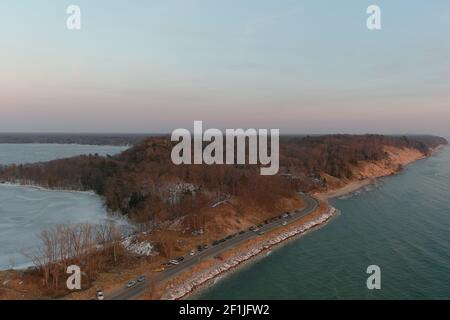 Whitehall,Mi Beyond The waters edge Stock Photo