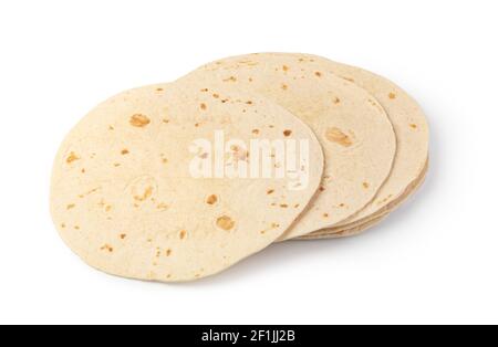 Plain tortilla wrap Stock Photo