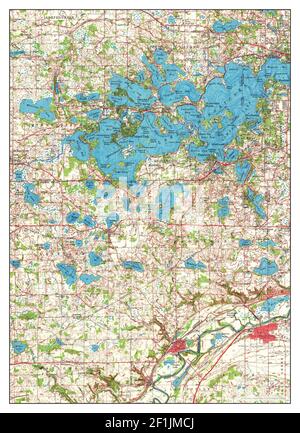 Lake Minnetonka, Minnesota, map 1958, 1:62500, United States of America by  Timeless Maps, data . Geological Survey Stock Photo - Alamy