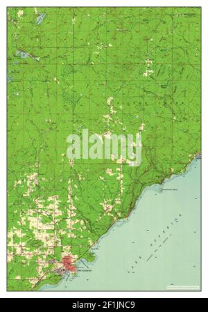 Two Harbors, Minnesota, map 1957, 1:62500, United States of America by Timeless Maps, data U.S. Geological Survey Stock Photo