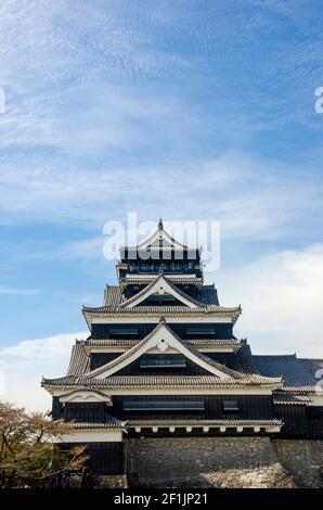 Kumamoto castle in Kyushu, Japan. Stock Photo