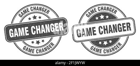 game changer stamp. game changer sign. round grunge label Stock Vector