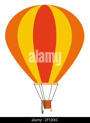 Hot air balloon ready to leave Stock Photo