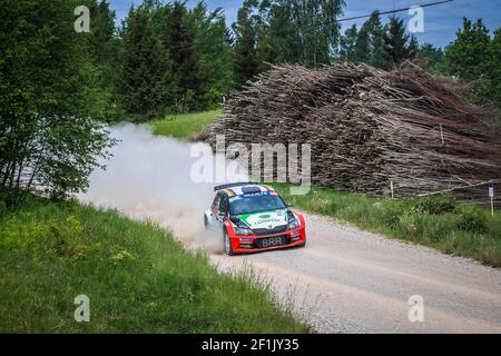 03 Marijan GRIEBEL, (DEU), Stefan KOPCZYK, (DEU), Skoda Fabia R5, action during the 2019 European Rally Championship ERC Liepaja rally, from may 24 to 26, at Liepaja, Lettonie - Photo Gregory Lenormand / DPPI Stock Photo