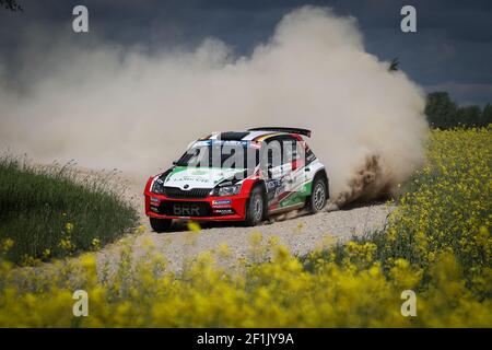 03 Marijan GRIEBEL, (DEU), Stefan KOPCZYK, (DEU), Skoda Fabia R5, action during the 2019 European Rally Championship ERC Liepaja rally, from may 24 to 26, at Liepaja, Lettonie - Photo Alexandre Guillaumot / DPPI Stock Photo