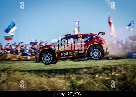 Norway's Mads Ostberg and Torstein Eriksen in their Citroen C3 R5 Norway's Mads Ostberg and Torstein Eriksen in their Citroen C3 R5