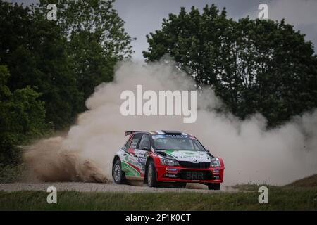 03 Marijan GRIEBEL, (DEU), Stefan KOPCZYK, (DEU), Skoda Fabia R5, action during the 2019 European Rally Championship ERC Liepaja rally, from may 24 to 26, at Liepaja, Lettonie - Photo Alexandre Guillaumot / DPPI Stock Photo