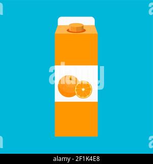 Vector orange juice illustration Stock Vector