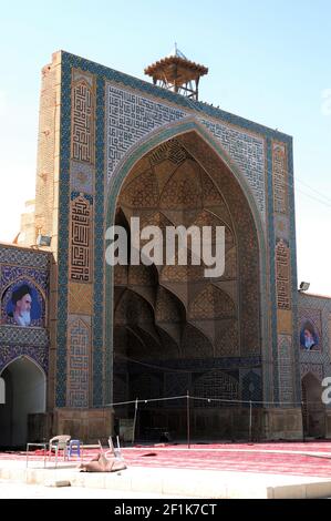 Isfahan Grand Mosque was built in 771. In the following years, additional sections were made to the mosque. Isfahan, Iran. Stock Photo