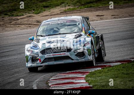 Projekt E, BARRATT Natalie, Ford Fiesta, action during the Swecom World RX of Sweden, 1st round of the 2020 FIA World Rallycross Championship, FIA WRX, from August 21 to 23, 2020 on the Holjes Motorstadion, in Holjes, Sweden - Photo Paulo Maria / DPPI Stock Photo