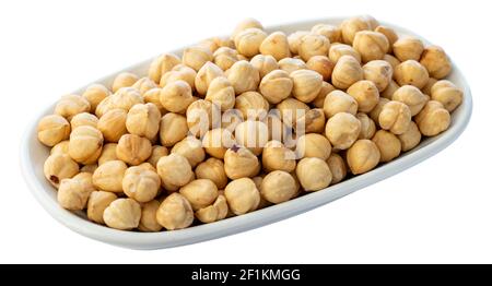 roasted hazelnut isolated on white background Stock Photo
