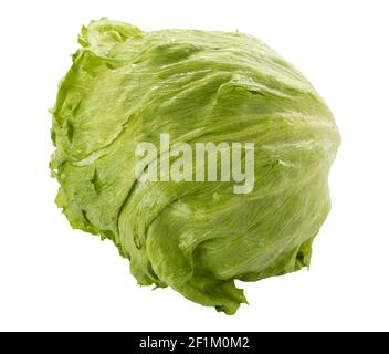 iceberg lettuce isolated on white background Stock Photo