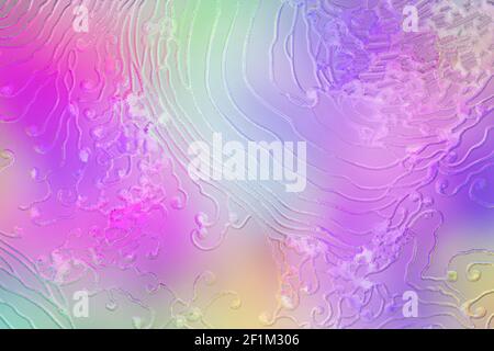 Abstract trendy rainbow colors background texture. Abstract digital lines structure. Frosted glass structure. Macro shot. Colorful abstract texture. Stock Photo