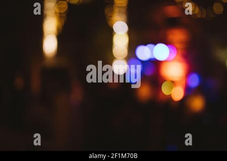 Defocused image of colorful lights Stock Photo