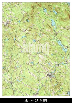 Gilmanton, New Hampshire, map 1957, 1:62500, United States of America by Timeless Maps, data U.S. Geological Survey Stock Photo