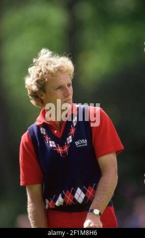 Bernhard Langer Volvo PGA Championship 1989, Wentworth Club  Photo by Tony Henshaw Stock Photo