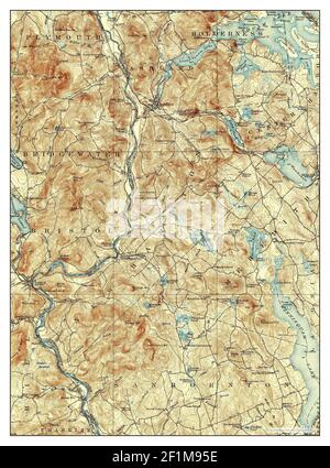 Holderness, New Hampshire, map 1927, 1:62500, United States of America by Timeless Maps, data U.S. Geological Survey Stock Photo