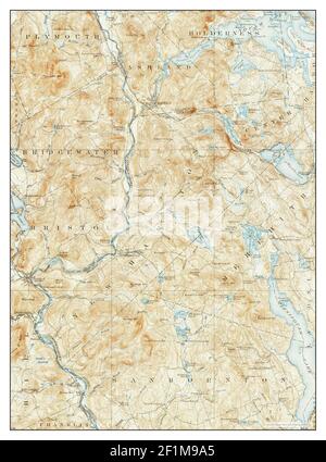 Holderness, New Hampshire, map 1927, 1:62500, United States of America by Timeless Maps, data U.S. Geological Survey Stock Photo