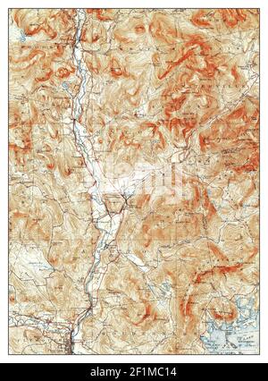 Plymouth, New Hampshire, map 1931, 1:62500, United States of America by Timeless Maps, data U.S. Geological Survey Stock Photo