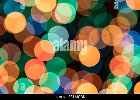 Abstract background of holiday lights Stock Photo