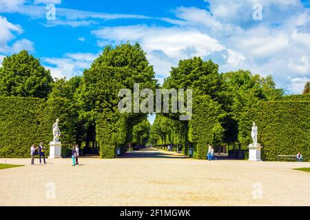 Vienna, Austria - May 8, 2016: Beautiful garden in  Schonbrunn Palace, Vienna, Austria, October 14, 2016 Stock Photo