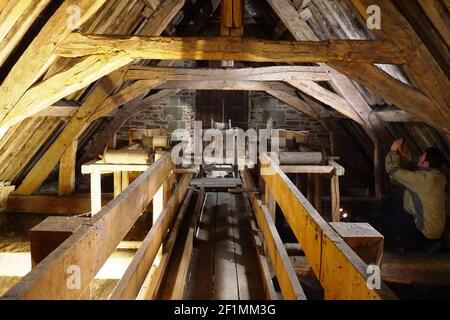 Undated file photo of Cathedrale Saint-Samson de Dol, a Roman Catholic church located in Dol-de-Bretagne, France. The best-selling Welsh writer Ken Follett has donated the royalties of his book 'Notre-Dame' published after the fire of April 15, 2019, to the commune of Dol-de-Bretagne to restore the Saint-Samson Cathedral, which has been classified as a historical monument since 1840. Photo by Fondation du Patrimoine via ABACAPRESS.COM Stock Photo