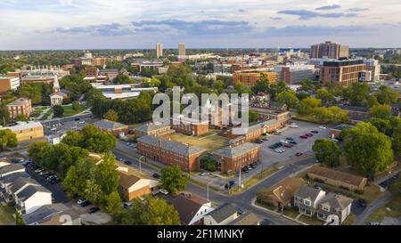 Clear Biright Late Summer Day Aerial View Lexington Kentucky Stock Photo