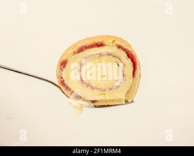 Artic roll / Cake ice-cream and sponge dessert, food still-life Stock Photo