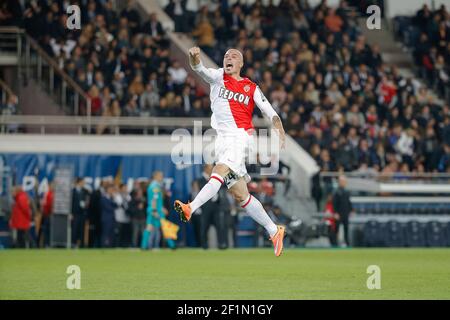 Andrea Raggi (AS Monaco) during the French L1 football between Paris Saint-Germain (PSG) and AS Monaco on October 5, 2014 at the Parc des Princes in Paris - Photo Stephane Allaman / DPPI Stock Photo