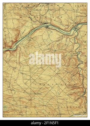 Fonda, New York, map 1902, 1:62500, United States of America by Timeless Maps, data U.S. Geological Survey Stock Photo