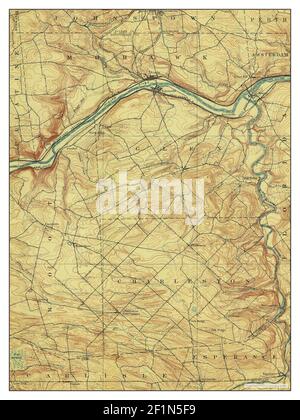 Fonda, New York, map 1902, 1:62500, United States of America by Timeless Maps, data U.S. Geological Survey Stock Photo