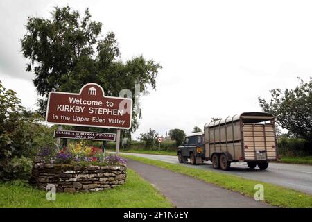 BRITAIN IN BLOOM..... Kirkby Stephens one of the finalists in the competition.  pic David Sandison Stock Photo