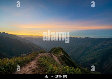 The best place to visit in Son La - another sky in Ta Xua mountain Ta Xua, Son La, Vietnam Stock Photo