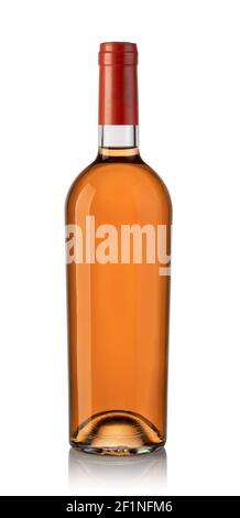Rose wine bottles Stock Photo
