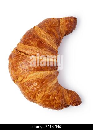 Fresh croissant on white Stock Photo