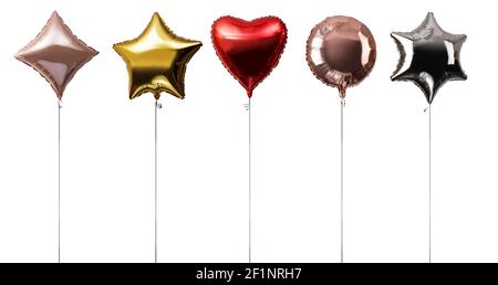 Air Balloons on white Stock Photo