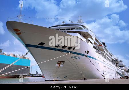 The MS Amadea in Bremerhaven, Germany Stock Photo