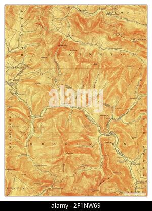 Phoenicia, New York, map 1903, 1:62500, United States of America by Timeless Maps, data U.S. Geological Survey Stock Photo