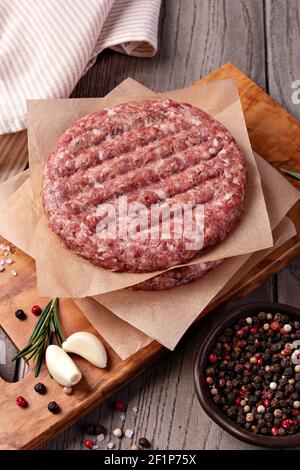 Raw Ground beef meat Stock Photo