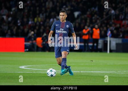 Marcos Aoas Correa dit Marquinhos (PSG) during the UEFA Champions League, Group A, football match between Paris Saint-Germain and FC Basel on October 19, 2016 at Parc des Princes stadium in Paris, France - Photo Stephane Allaman / DPPI Stock Photo