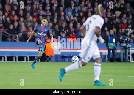 Marcos Aoas Correa dit Marquinhos (PSG) during the UEFA Champions League, Group A, football match between Paris Saint-Germain and FC Basel on October 19, 2016 at Parc des Princes stadium in Paris, France - Photo Stephane Allaman / DPPI Stock Photo