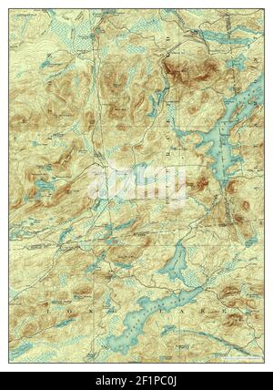 Tupper Lake, New York, map 1907, 1:62500, United States of America by Timeless Maps, data U.S. Geological Survey Stock Photo