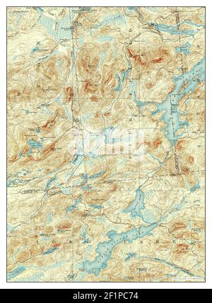 Tupper Lake, New York, map 1907, 1:62500, United States of America by Timeless Maps, data U.S. Geological Survey Stock Photo