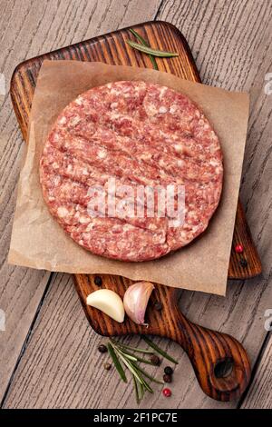 Raw Ground beef meat Stock Photo