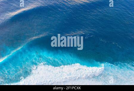 Aerial view ocean sea background Stock Photo