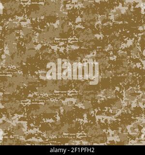 Seamless vector pattern stonewall texture on beige background. Concrete wallpaper design. Simple architecture fashion textile. Stock Vector