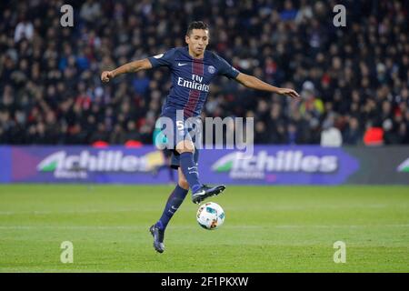 Marcos Aoas Correa dit Marquinhos (PSG) during the French Championship Ligue 1 football match between Paris Saint-Germain and AS Monaco on January 29, 2017 at Parc des Princes stadium in Paris, France - Photo Stephane Allaman / DPPI Stock Photo