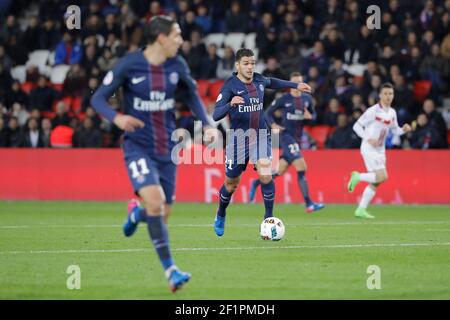 Hatem Ben Arfa (PSG) during the French championship Ligue 1 football soccer match between Paris Saint-Germain (PSG) and Lille (LOSC) on February 7, 2017 at Parc des Princes Stadium in Paris, France - Photo Stephane Allaman / DPPI Stock Photo